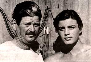 The author and his father in 1968