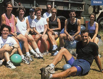 Paul Frediani with Hamptons Fitness Boot Camp Class