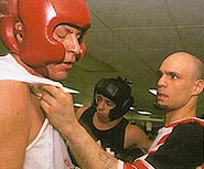 Frank Ritts with trainer Dave Salgado